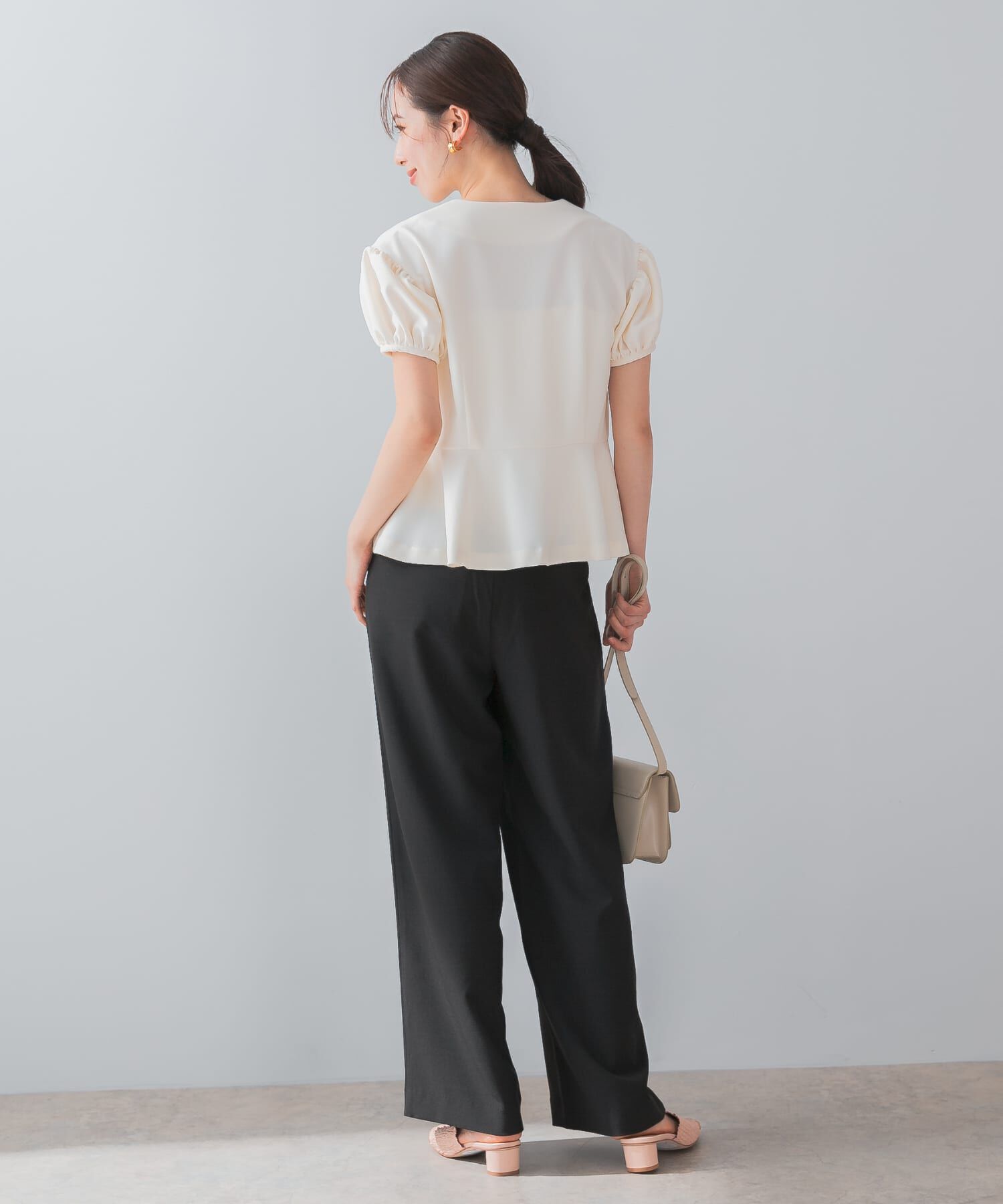 URBAN RESEARCH ROSSO「『UR TECH DRYLUXE』F by ROSSO　タックワイドパンツ」|その他|