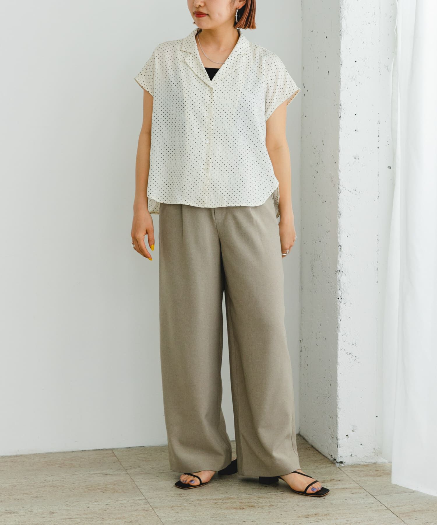 URBAN RESEARCH ROSSO「『UR TECH DRYLUXE』F by ROSSO　タックワイドパンツ」|その他|