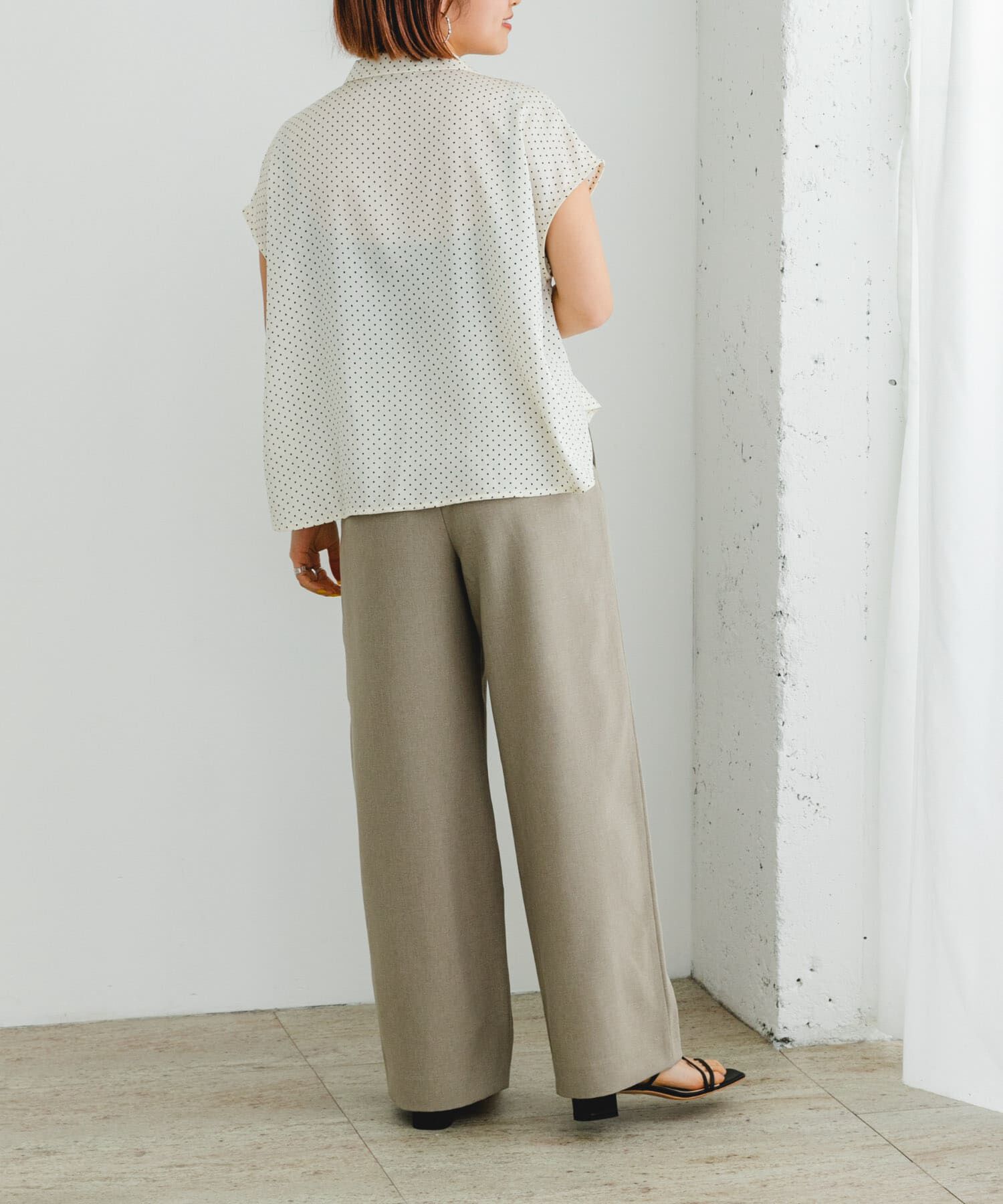 URBAN RESEARCH ROSSO「『UR TECH DRYLUXE』F by ROSSO　タックワイドパンツ」|その他|