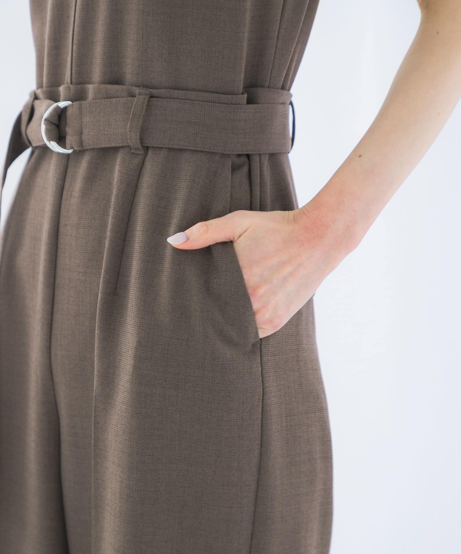 URBAN RESEARCH ROSSO「ベルト付サマーツイードオールインワン」|スカート|