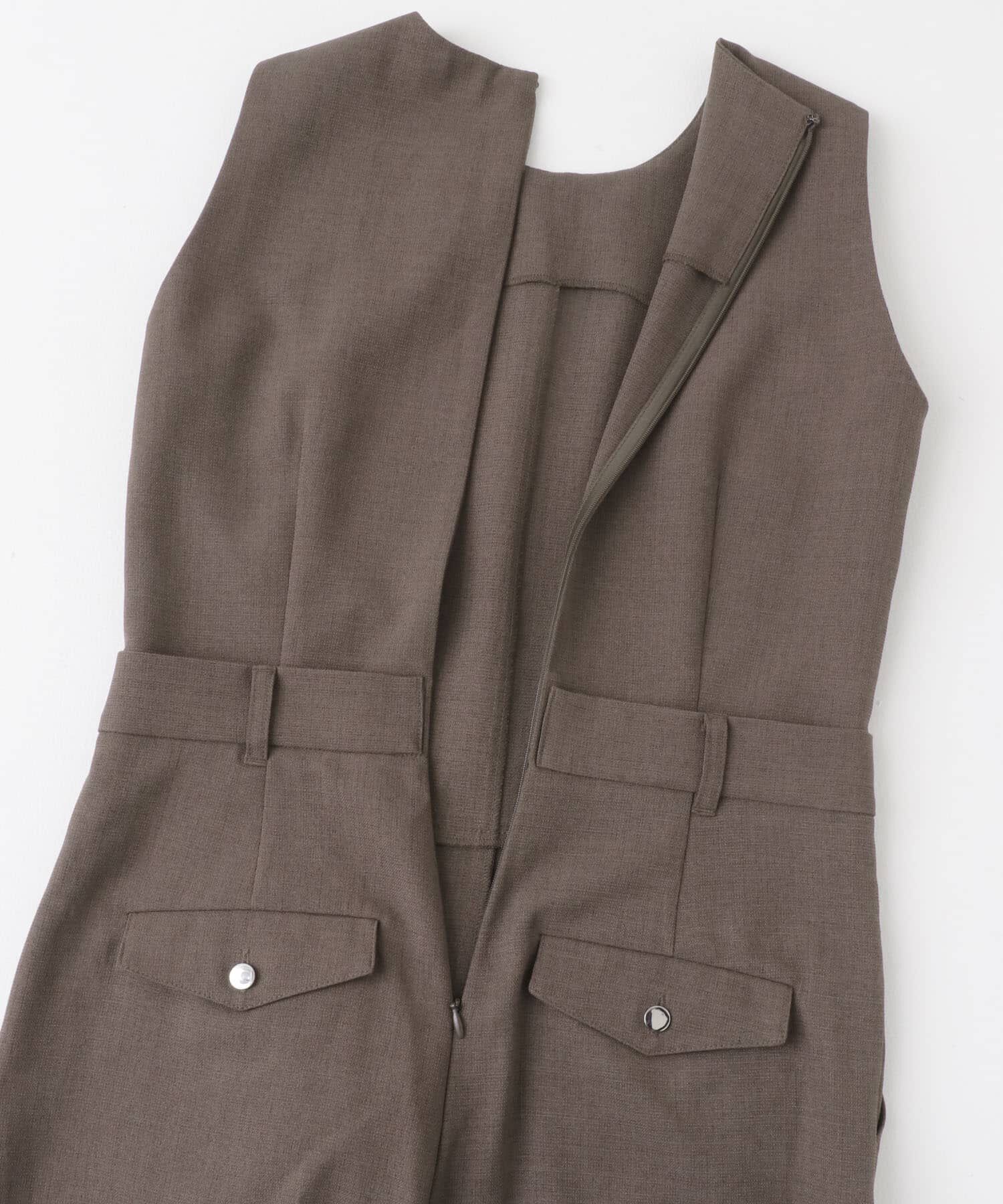 URBAN RESEARCH ROSSO「ベルト付サマーツイードオールインワン」|スカート|