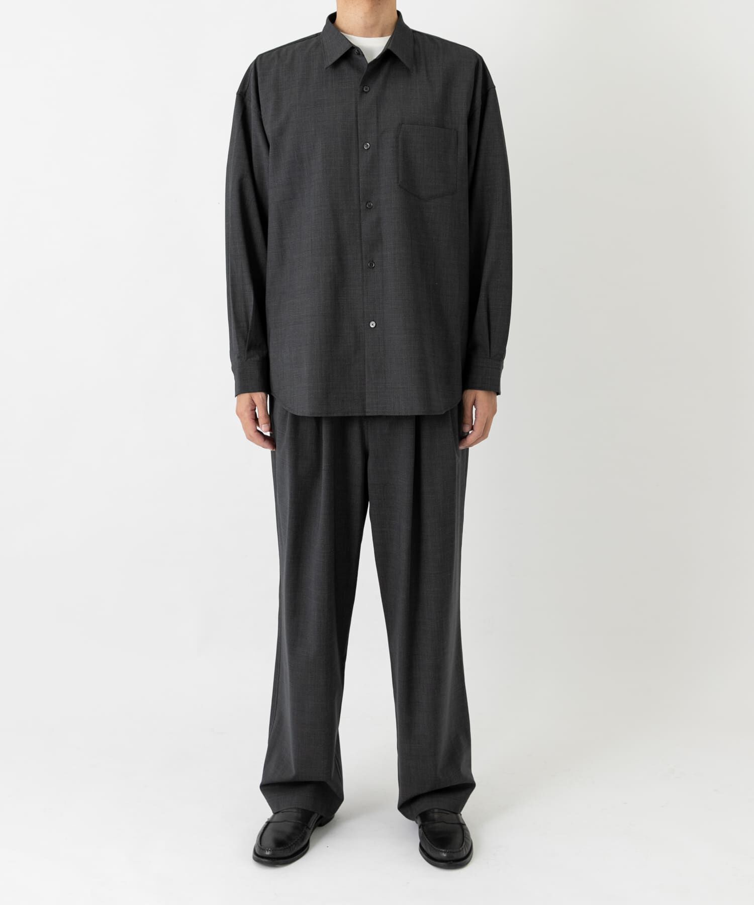URBAN RESEARCH「『セットアップ対応』『マシンウォッシャブル』ST WASHABLE WOOL SHIRTS」|シャツ・ブラウス|