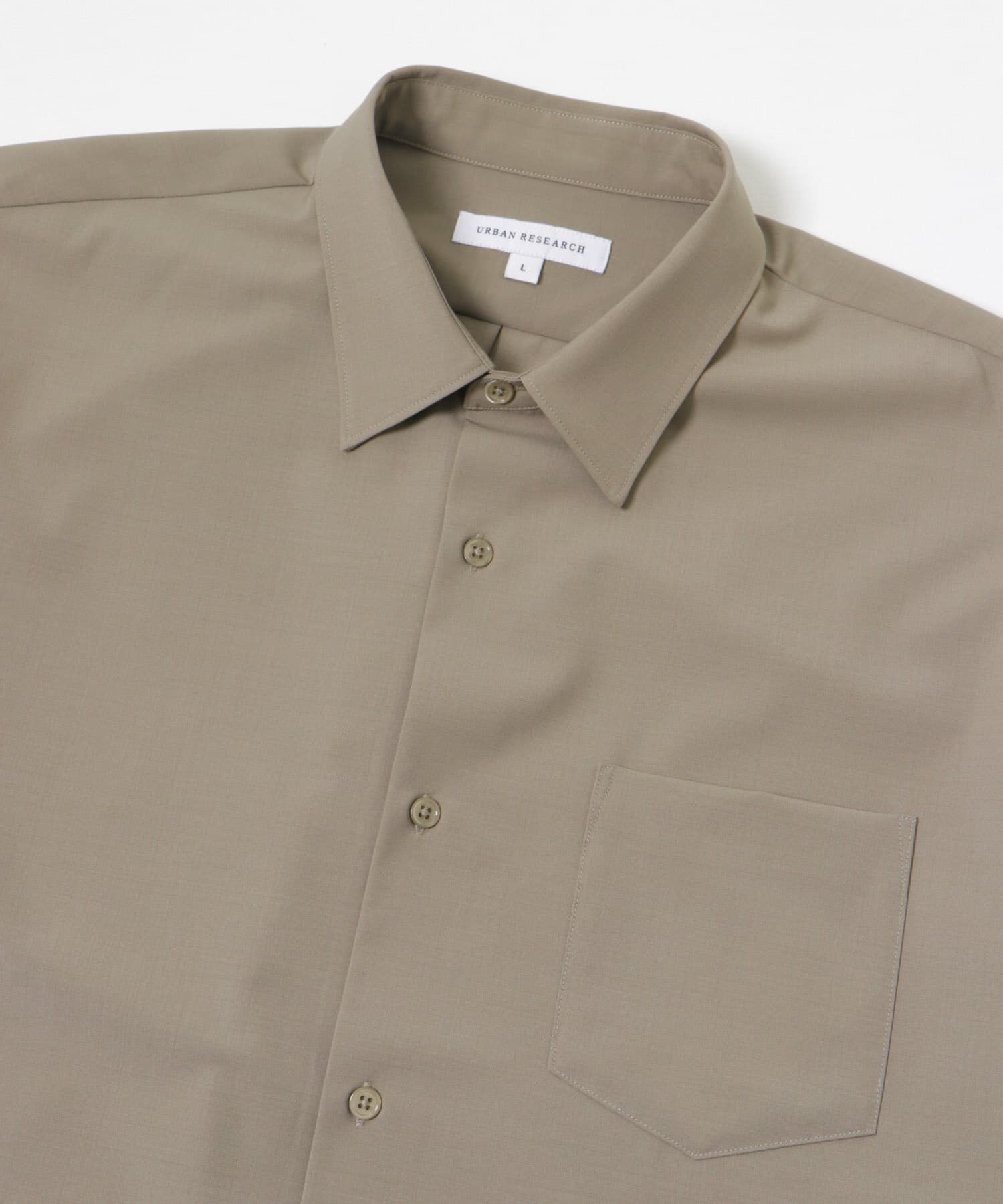 URBAN RESEARCH「『セットアップ対応』『マシンウォッシャブル』ST WASHABLE WOOL SHIRTS」|シャツ・ブラウス|