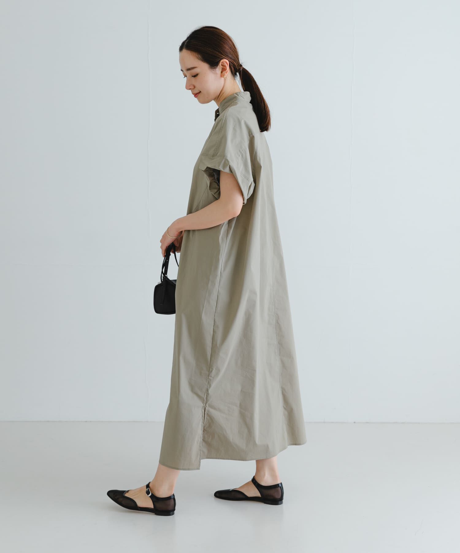 URBAN RESEARCH「スタンドカラーワンピース」|ワンピース|