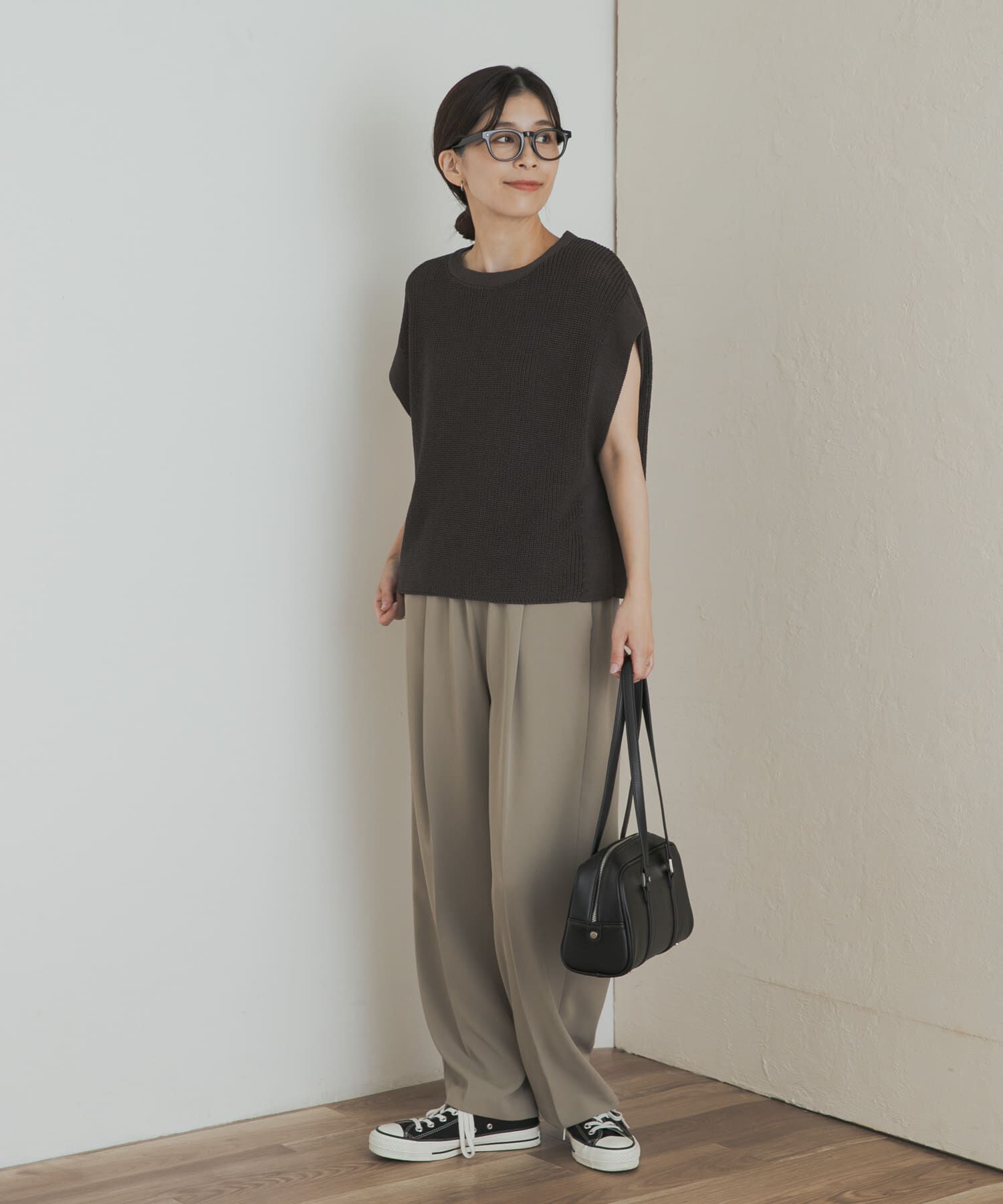 URBAN RESEARCH DOORS「リネンライクニットプルオーバー」|ニット・セーター|