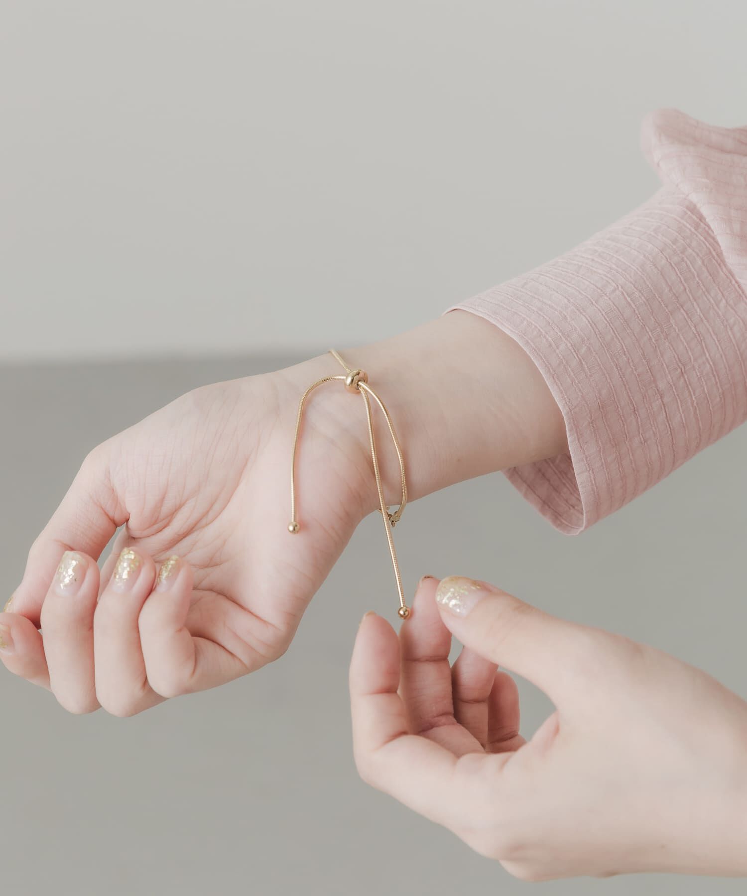 SMELLY「ニュアンスメタルカーブスライドブレスレット」|ブレスレット・バングル|