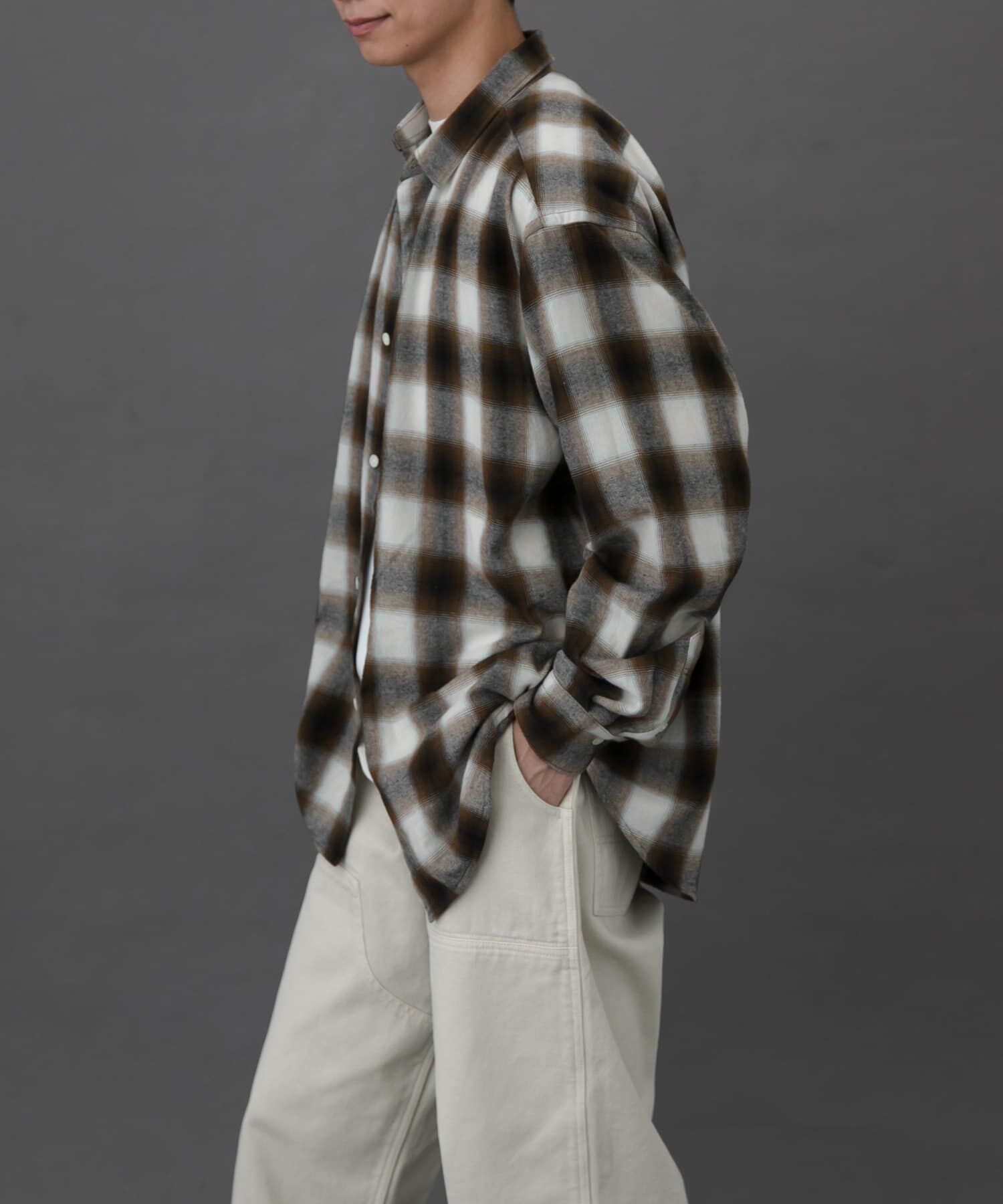 URBAN RESEARCH DOORS「FORK&SPOON　ネルチェックシャツ」|シャツ・ブラウス|