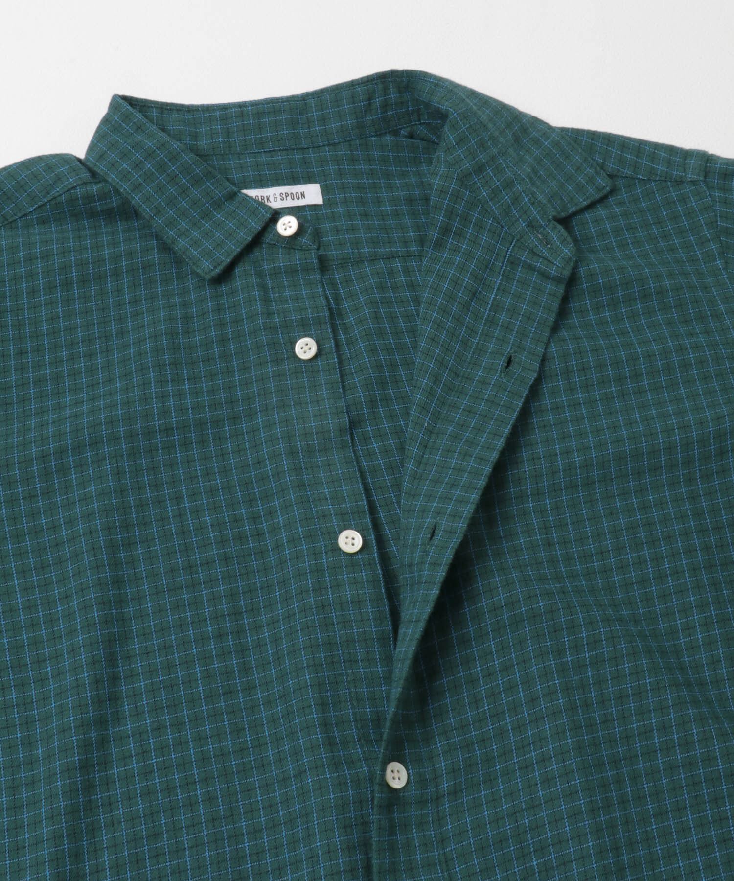 URBAN RESEARCH DOORS「FORK&SPOON　ネルチェックシャツ」|シャツ・ブラウス|
