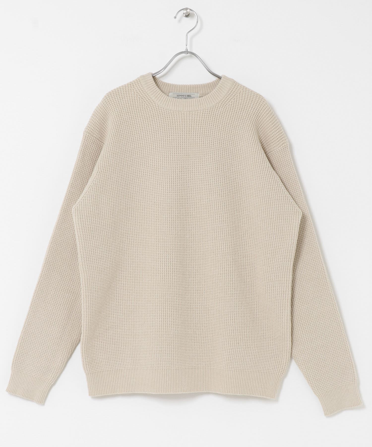 Sonny Label 「ウォッシャブルワッフルニットプルオーバー」|ニット・セーター|