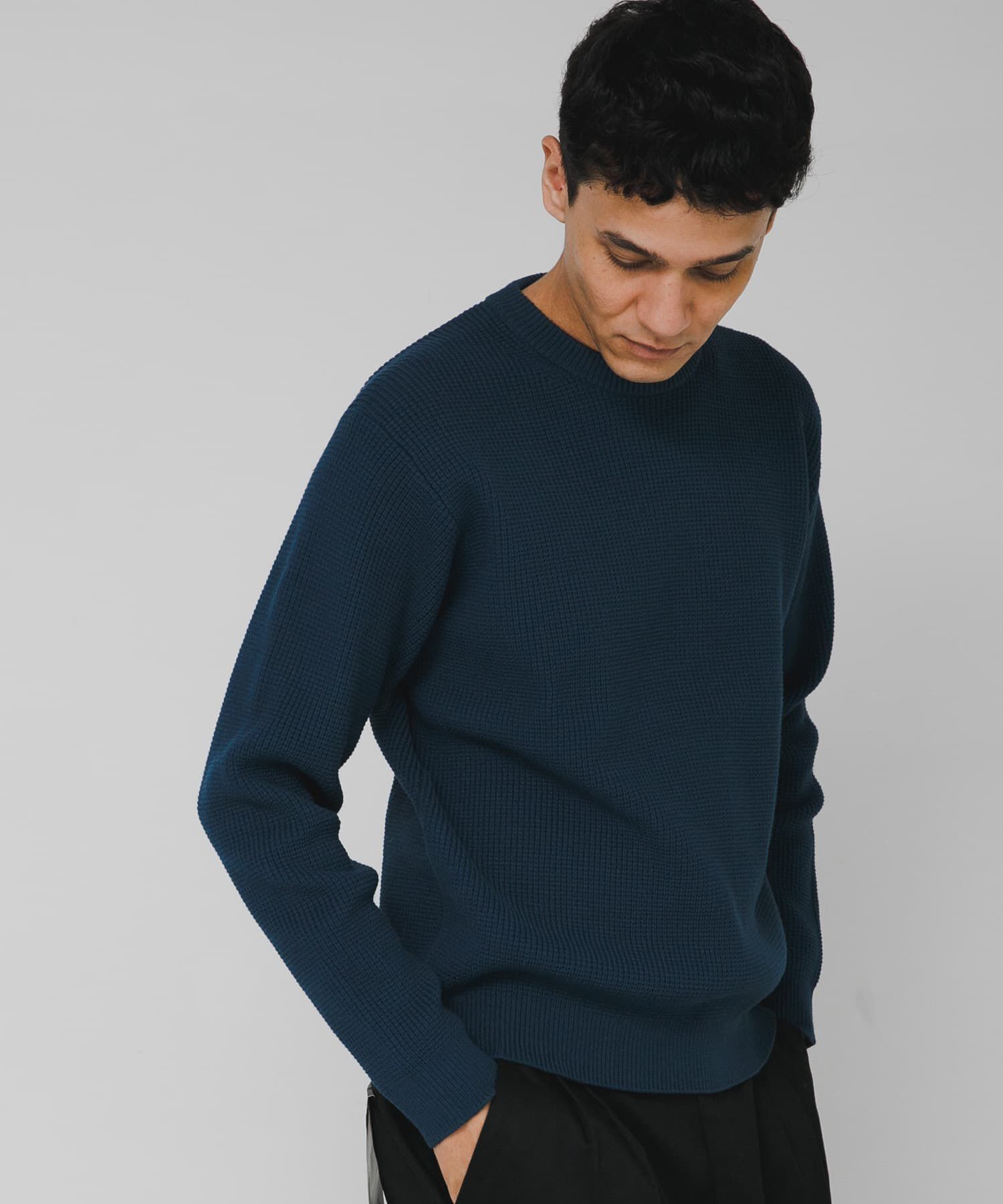 Sonny Label 「ウォッシャブルワッフルニットプルオーバー」|ニット・セーター|