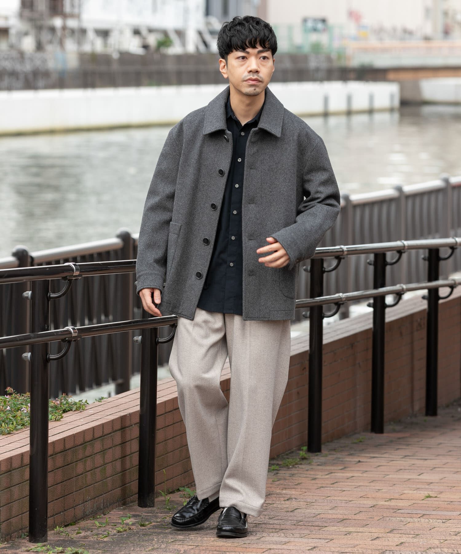 URBAN RESEARCH ROSSO「スーパー100 シングルPコート」|ピーコート|