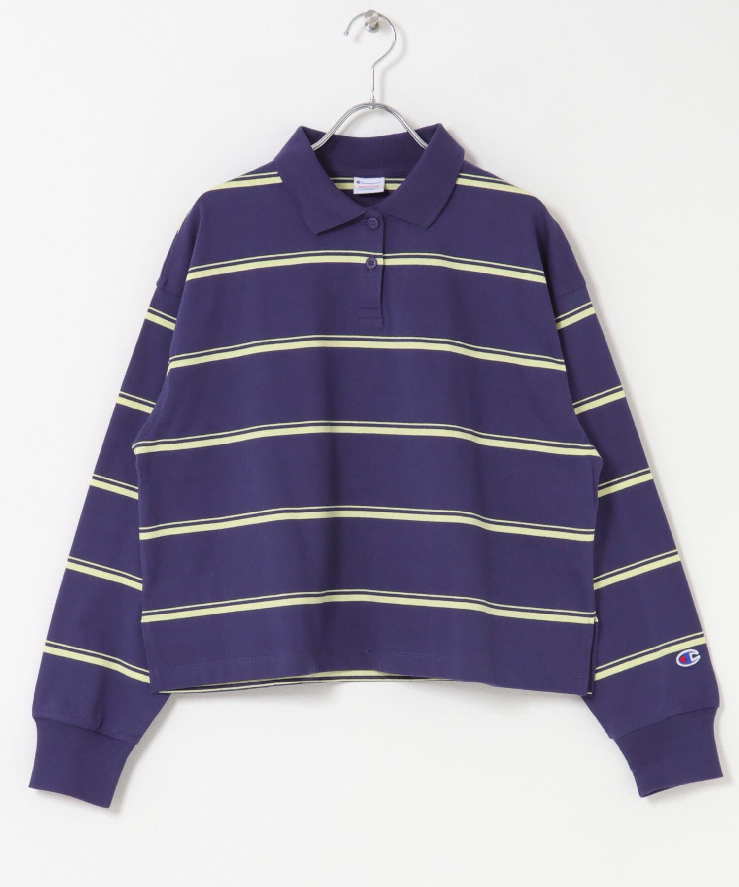 URBAN RESEARCH DOORS「Champion　LONGSLEEVE BORDER POLO」|Tシャツ・カットソー|
