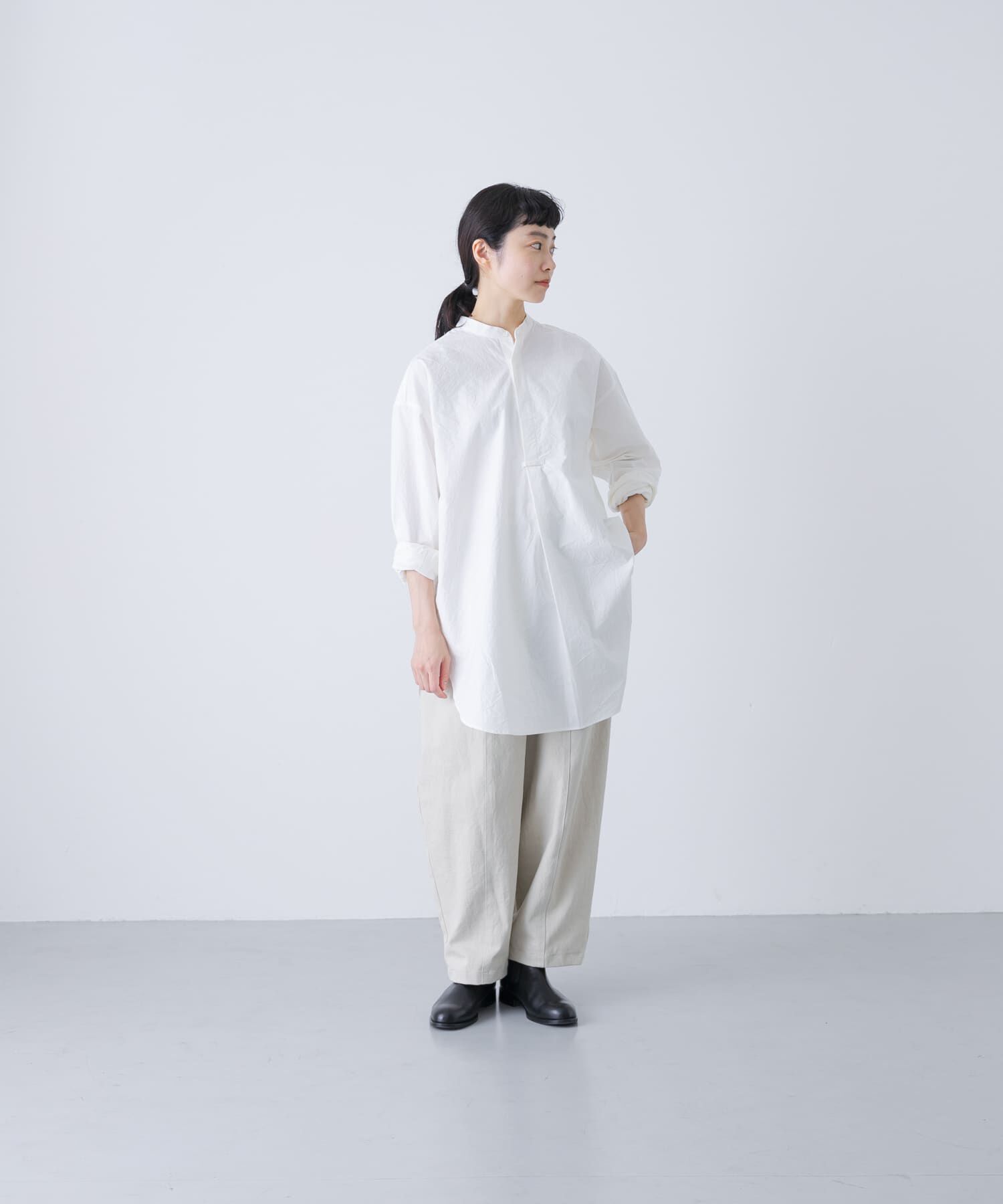 かぐれ「Cotton tunic shirts」|シャツ・ブラウス|