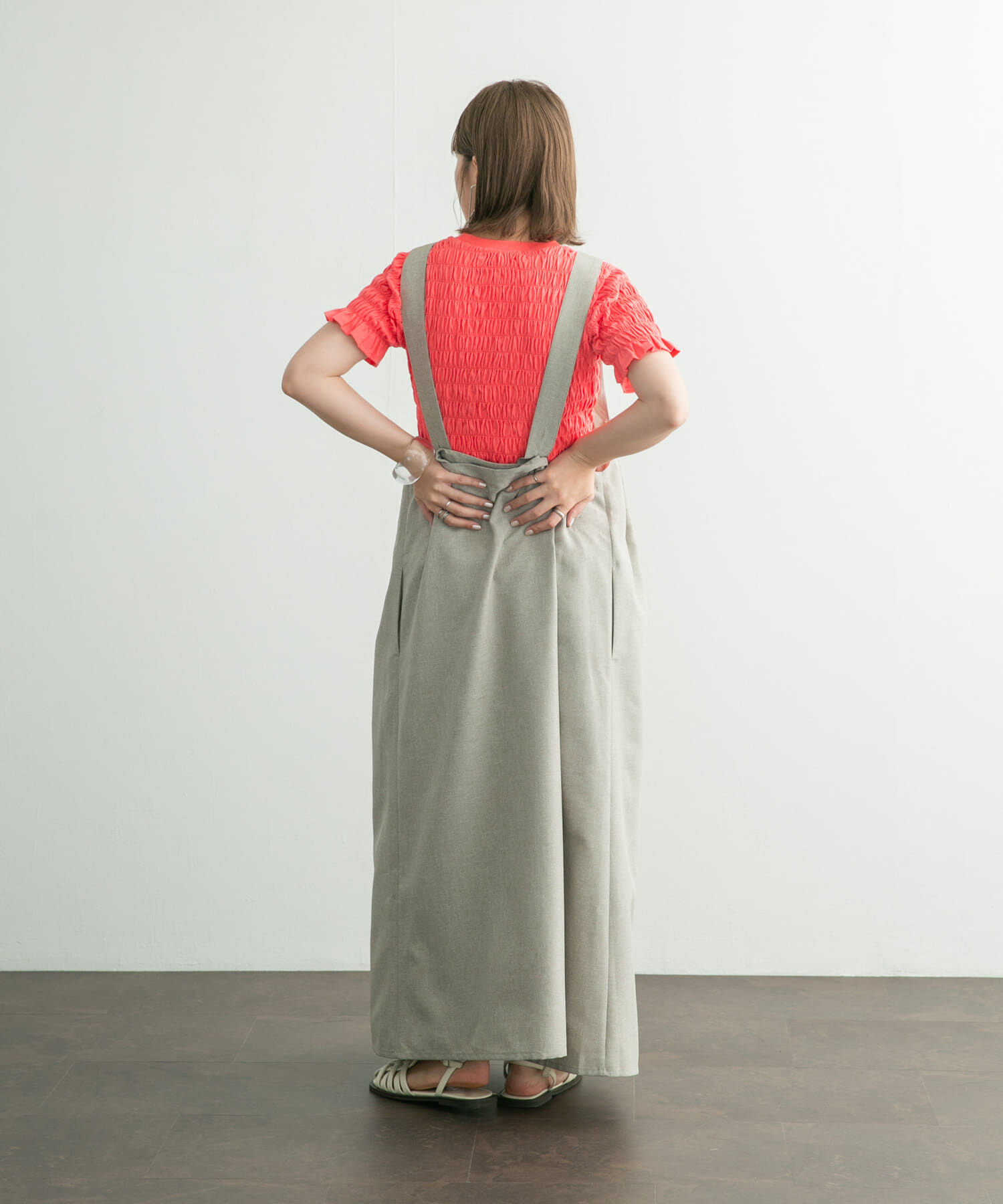  「シャーリングプチフリルTEE」|Tシャツ・カットソー|