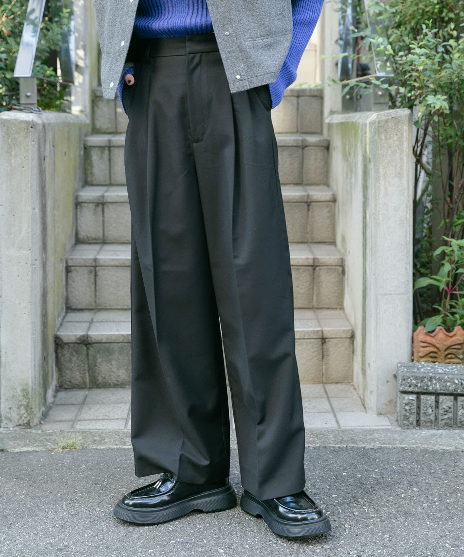  「『2サイズ展開』タックストレートスラックス」|その他|