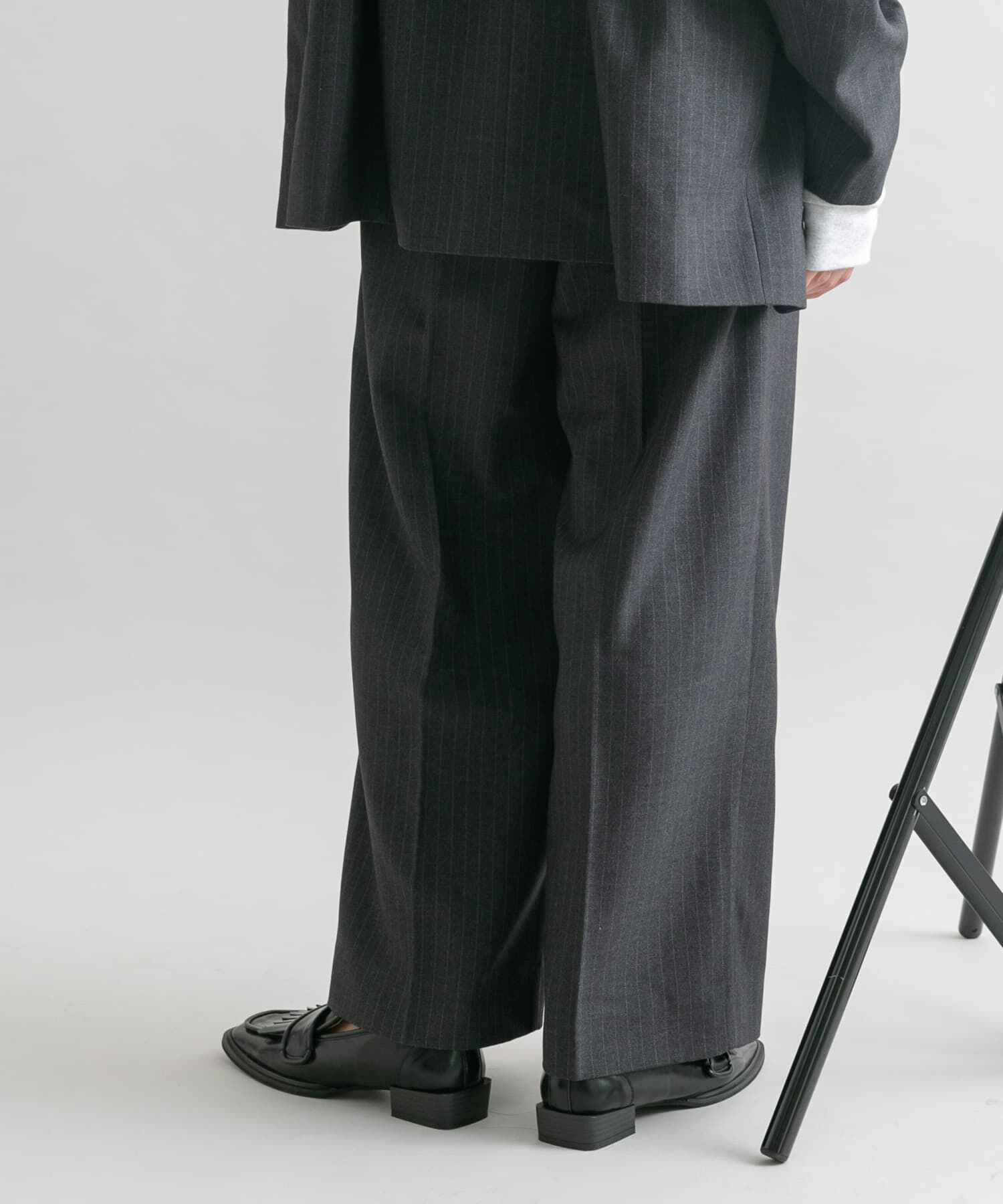  「『2サイズ展開』タックストレートスラックス」|その他|