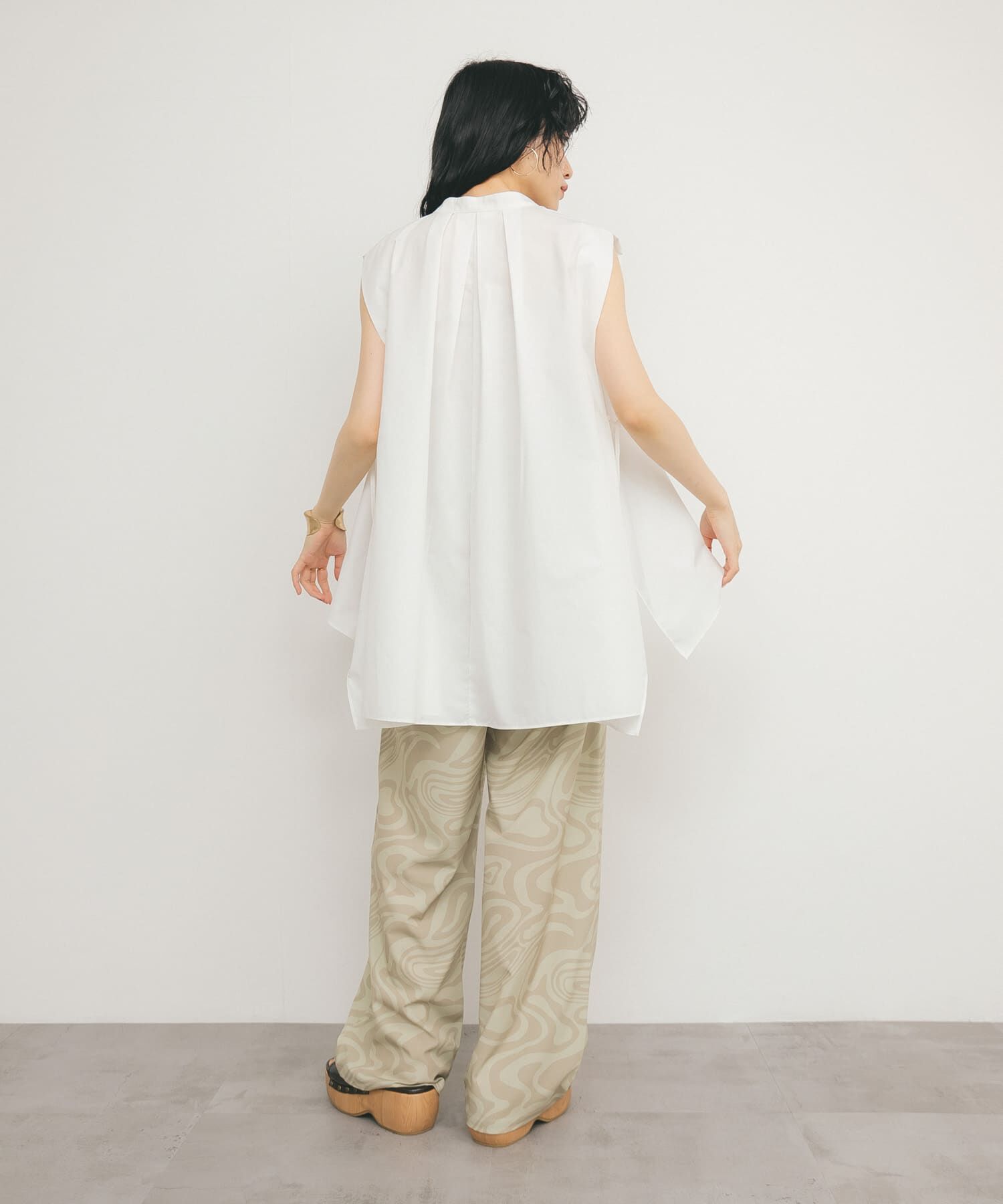  「BACKボリュームギャザーブラウス」|シャツ・ブラウス|