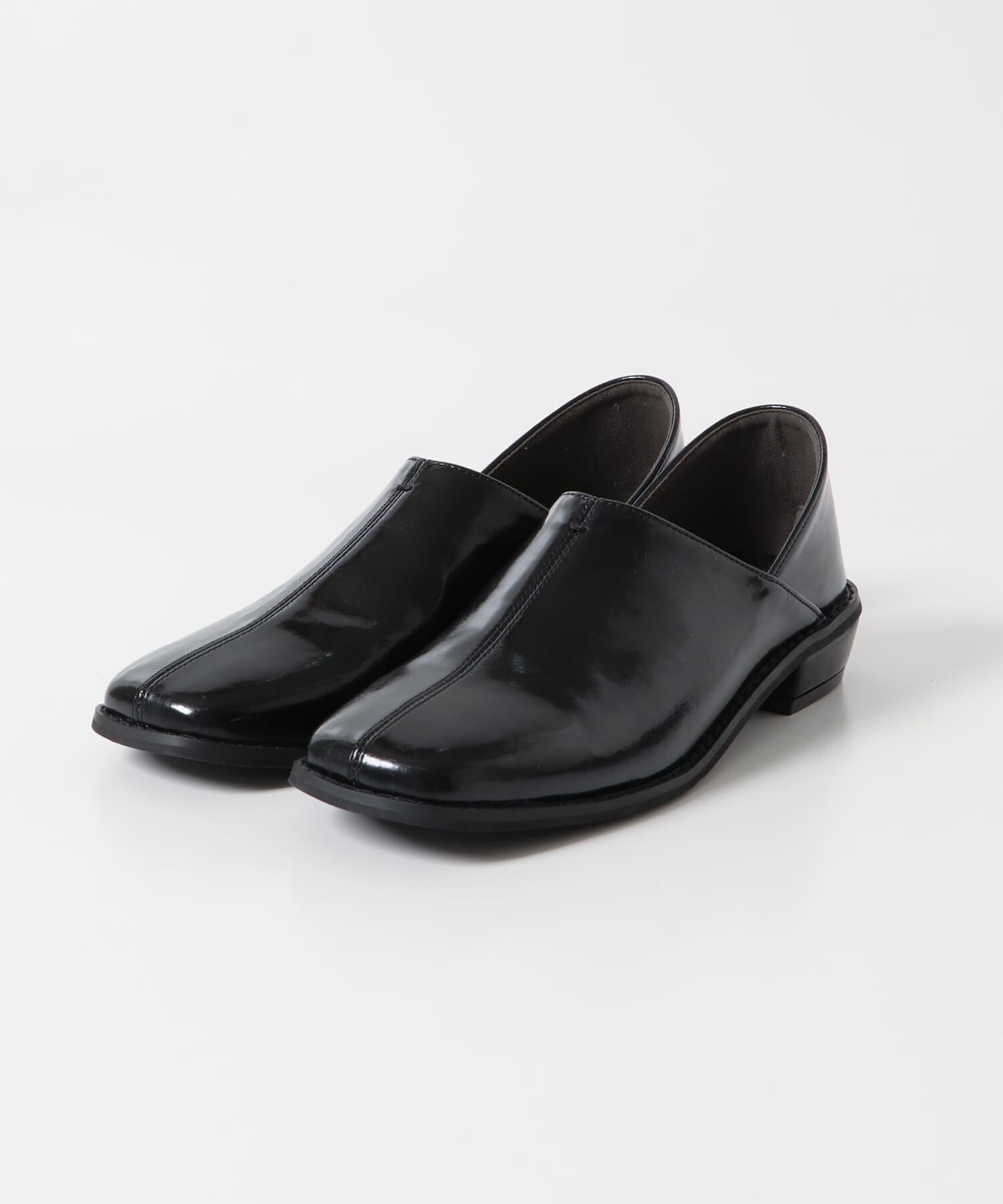  「センターステッチスクエアトゥスライドシューズ」|その他|