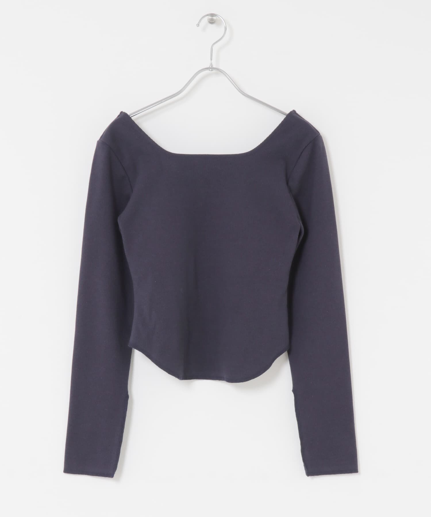  「バックオープンカップ付ロンTEE」|Tシャツ・カットソー|