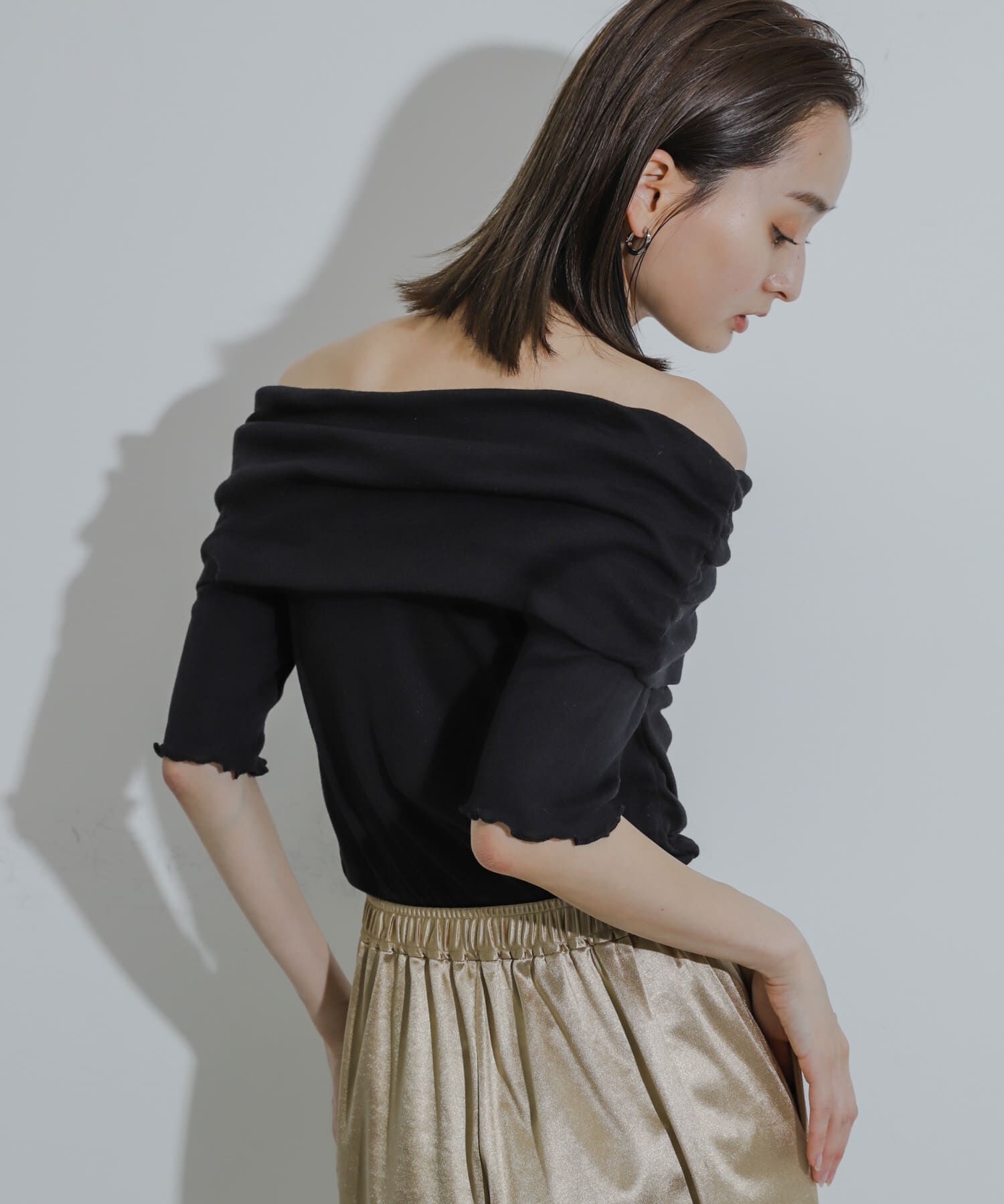 SENSE OF PLACE by URBAN RESEARCH「シャーリングオフショルダーシアートップ」|Tシャツ・カットソー|