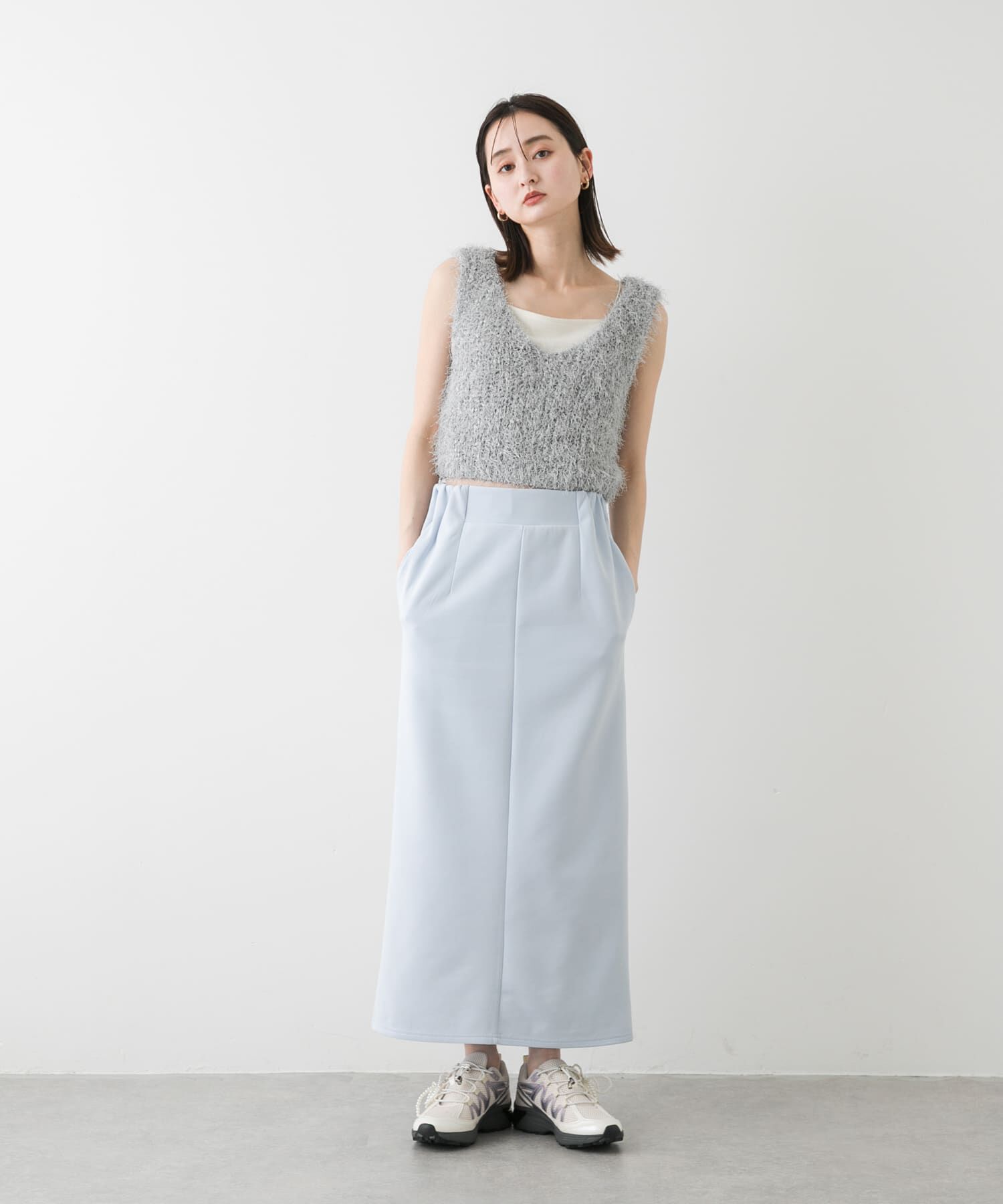 SENSE OF PLACE by URBAN RESEARCH「ダンボールカットストレートスカート」|スカート|