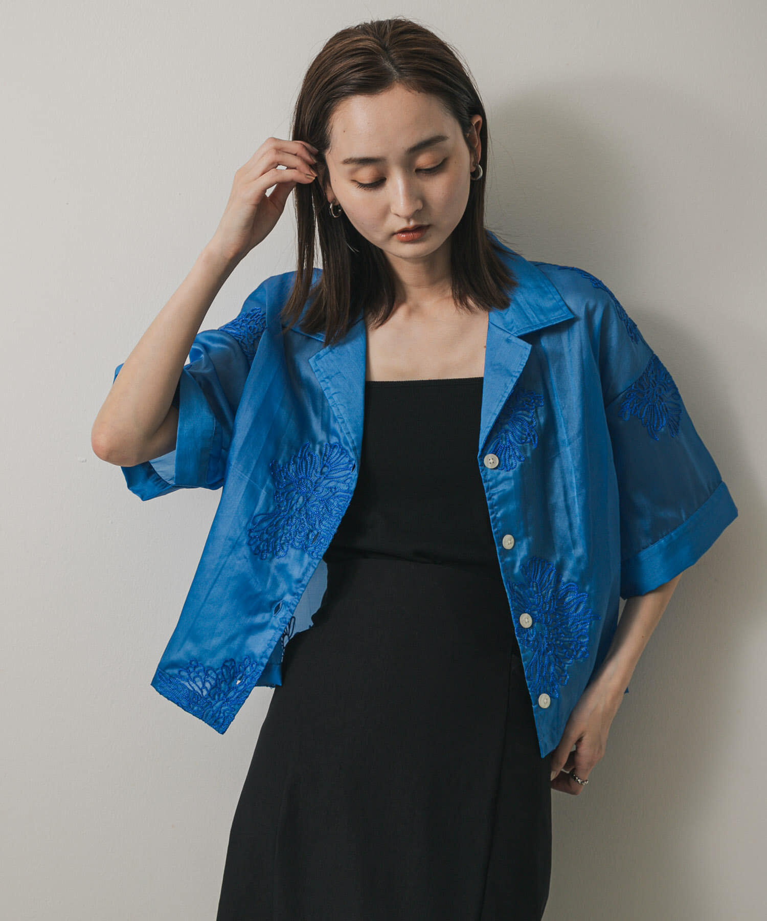 SENSE OF PLACE by URBAN RESEARCH「インドシシュウクロップドシャツ」|シャツ・ブラウス|