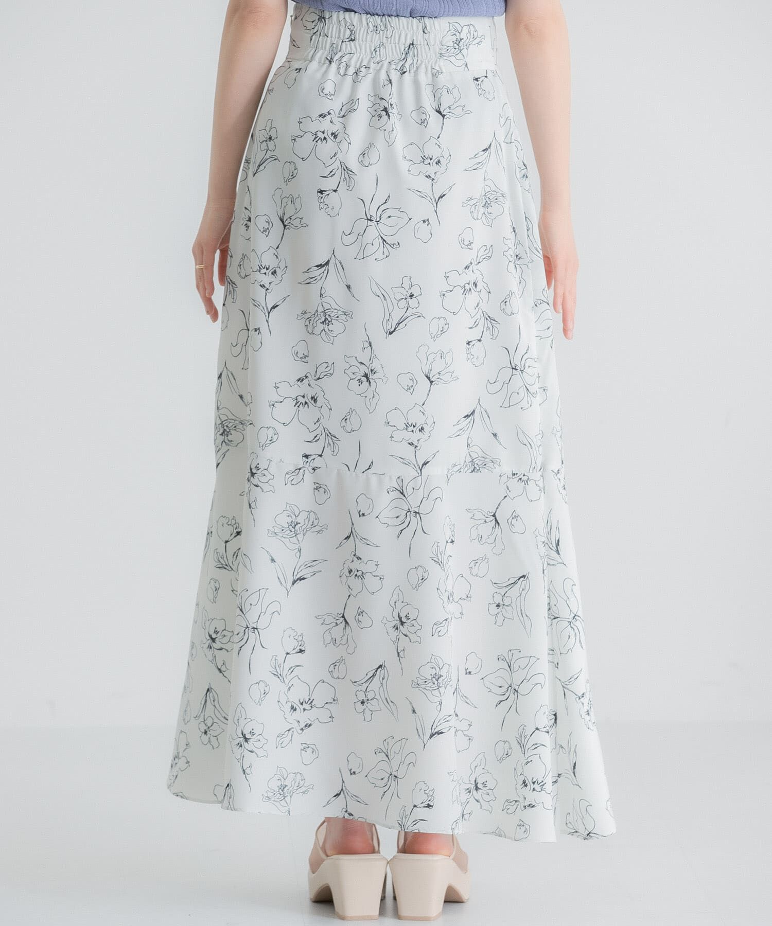 SENSE OF PLACE by URBAN RESEARCH「フラワープリントフリルスカート」|スカート|