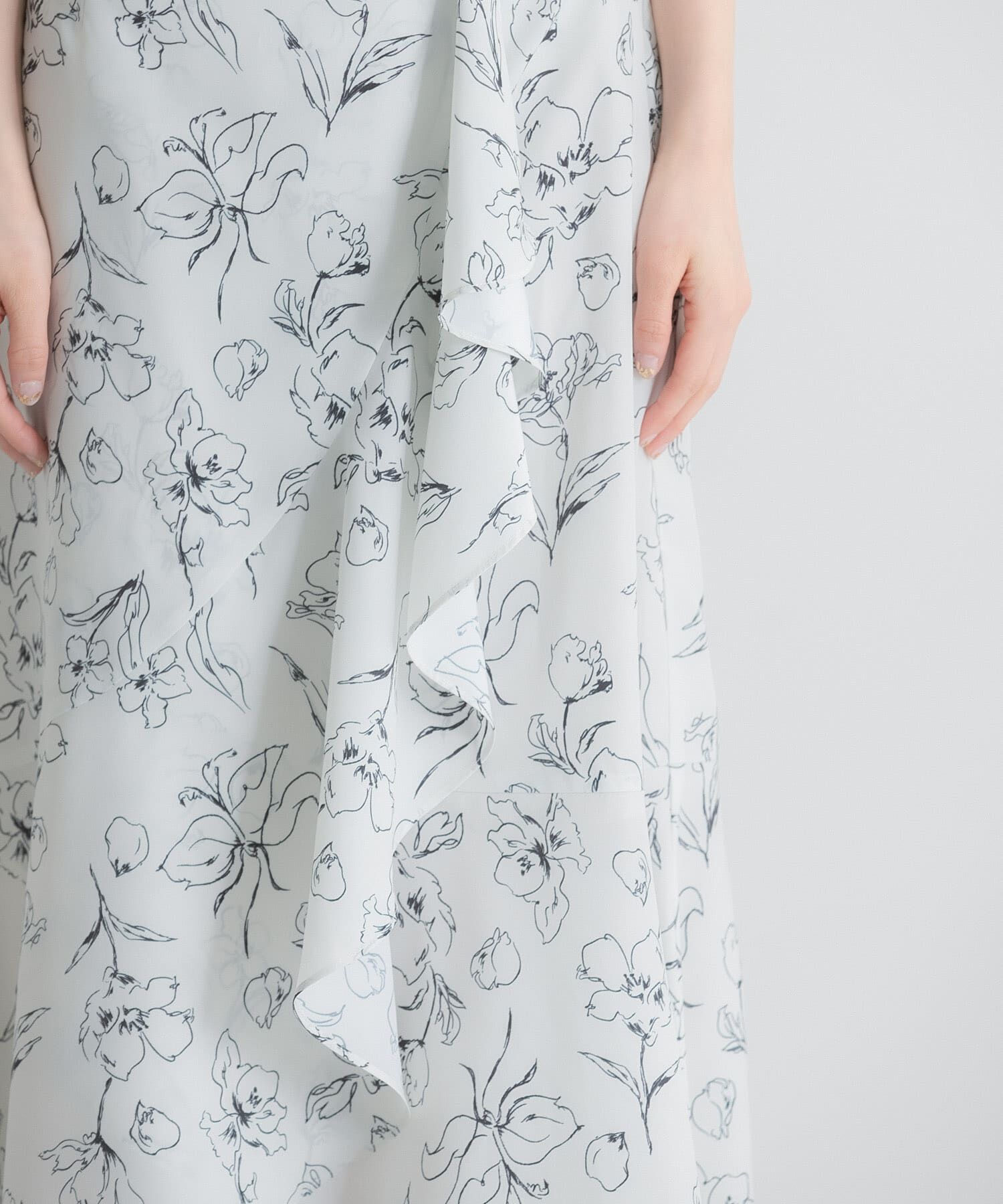 SENSE OF PLACE by URBAN RESEARCH「フラワープリントフリルスカート」|スカート|