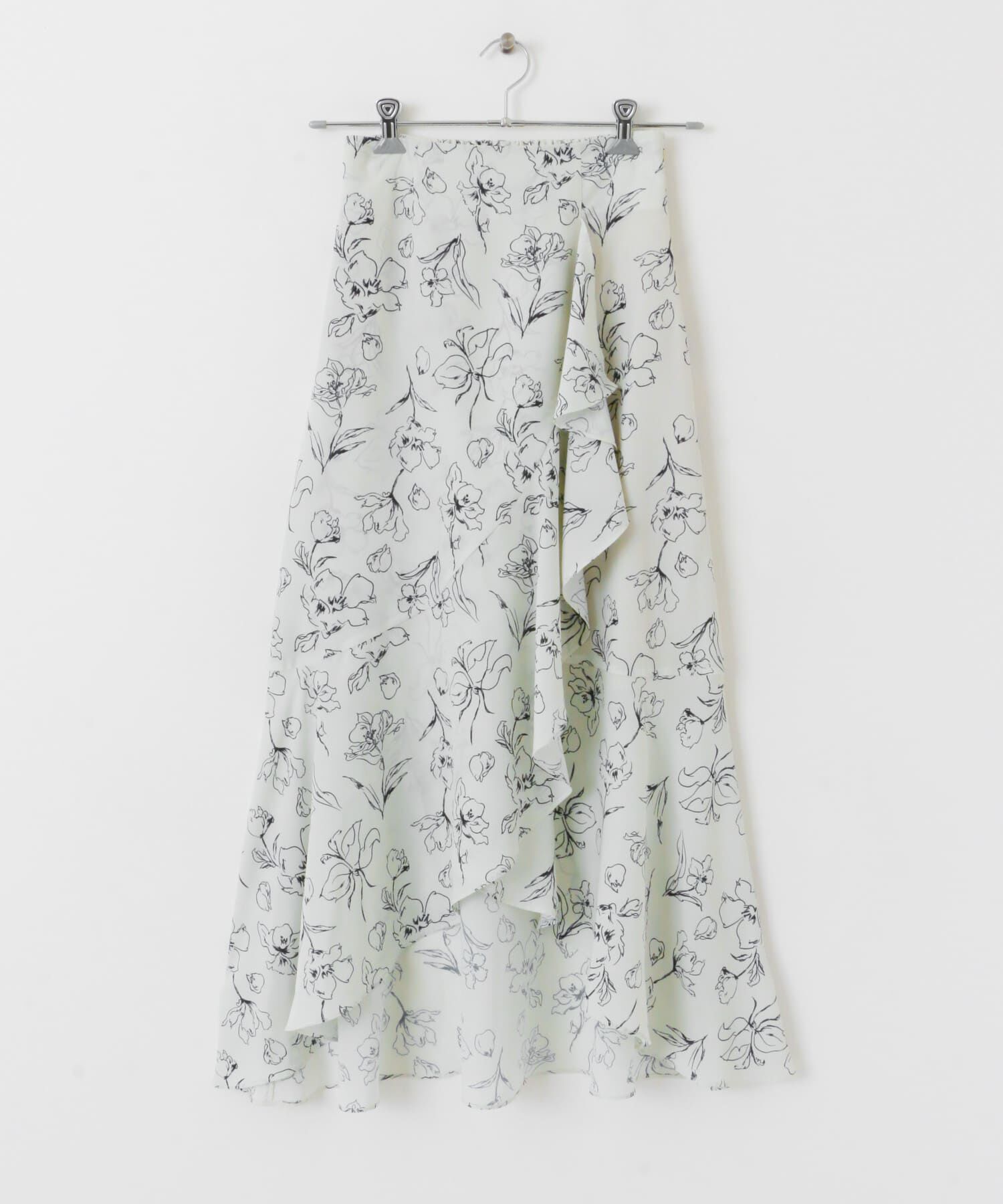 SENSE OF PLACE by URBAN RESEARCH「フラワープリントフリルスカート」|スカート|