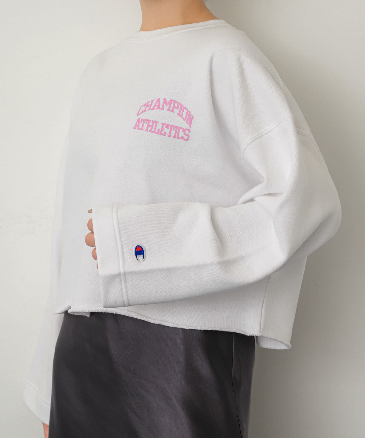 SENSE OF PLACE by URBAN RESEARCH「『別注』Champion&times;SENSE OF PLACE　カットオフスウェット」|スウェット・ジャージ|