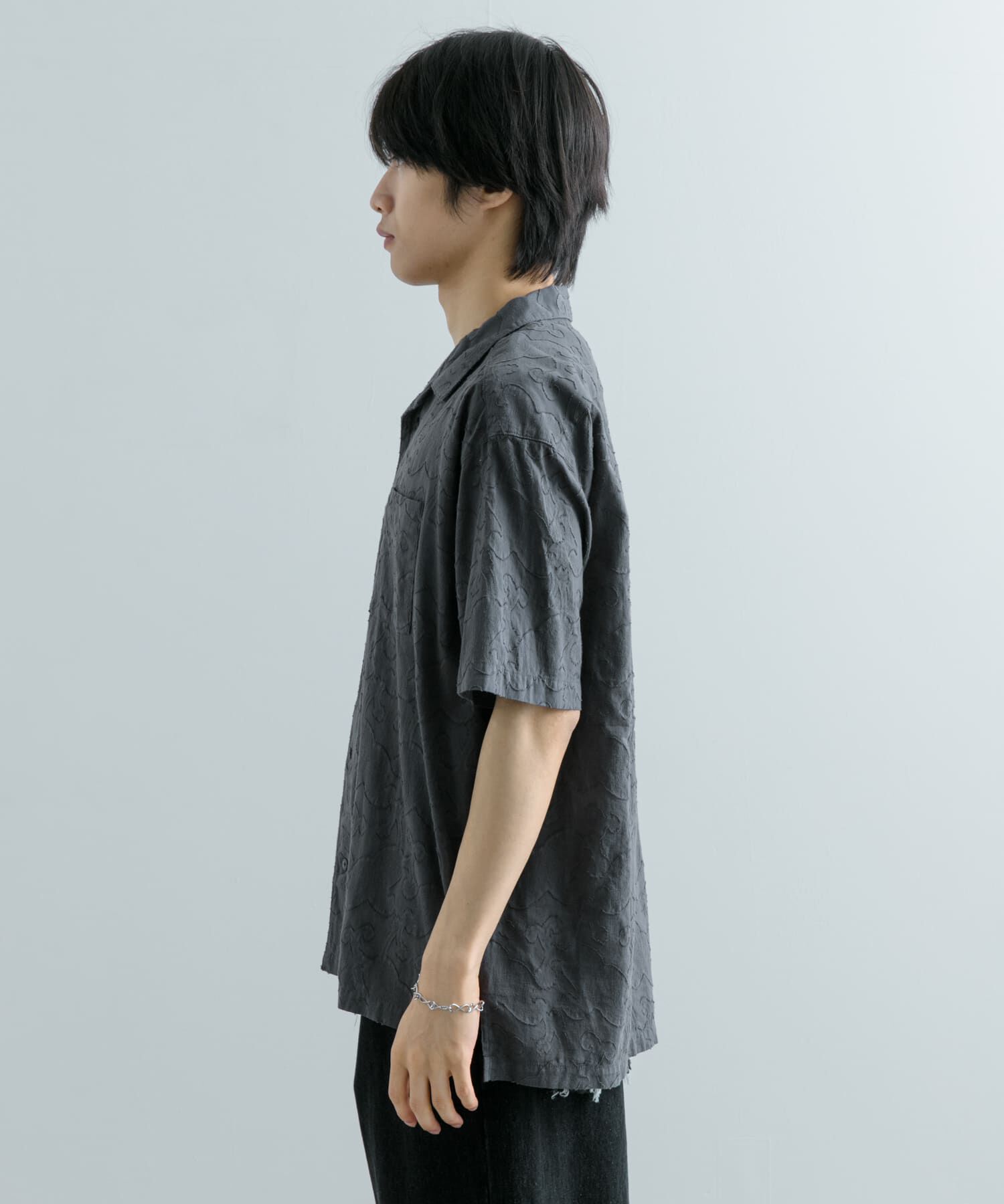 SENSE OF PLACE by URBAN RESEARCH「ペイズリーオープンカラーシャツ(5分袖)」|シャツ・ブラウス|