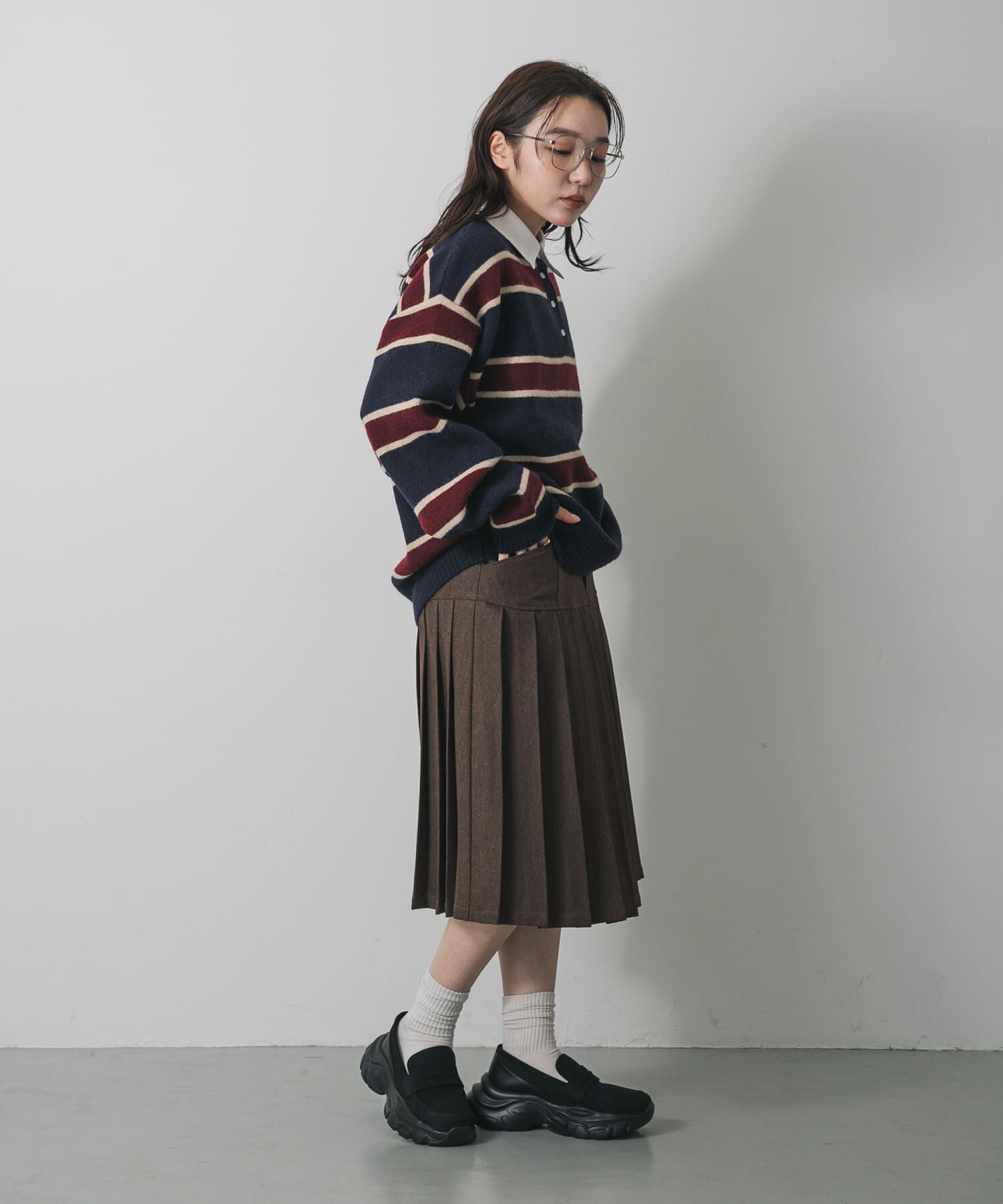 SENSE OF PLACE by URBAN RESEARCH「ミディプリーツスカート」|スカート|