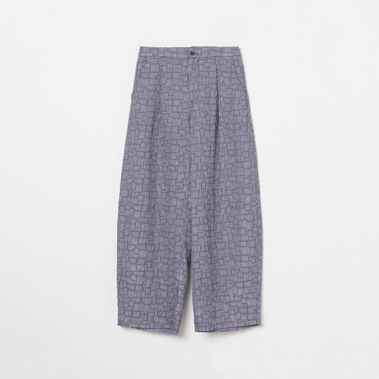 HELIOPOLE「HELIOPOLE JACQUARD CURVY PANTS」|チノ|ミディアムグレー