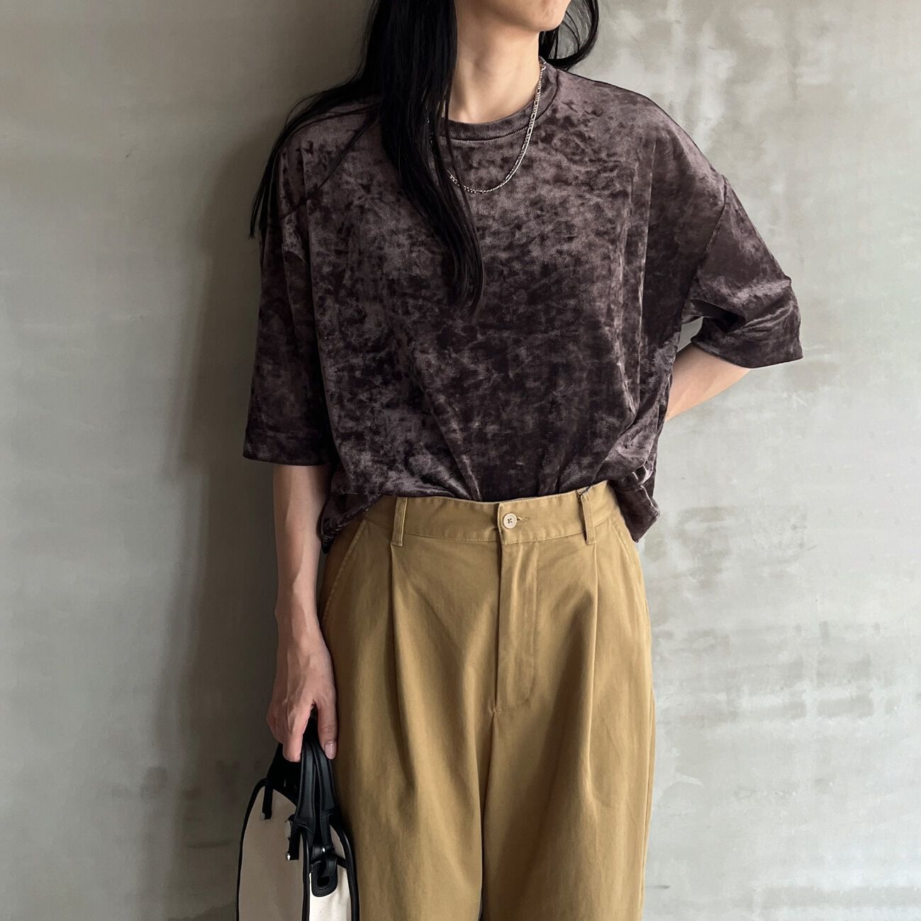 HELIOPOLE「HELIOPOLE SHEER VELOUR TEE」|Tシャツ・カットソー|