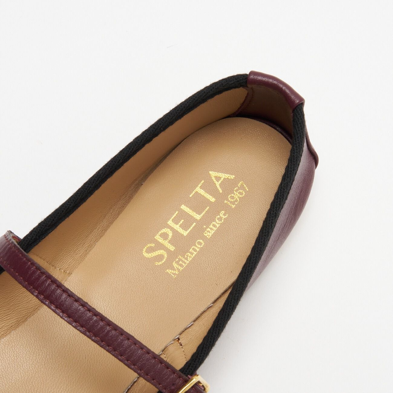  「SPELTA SQ TOE STRAP FLAT」|バレエシューズ|