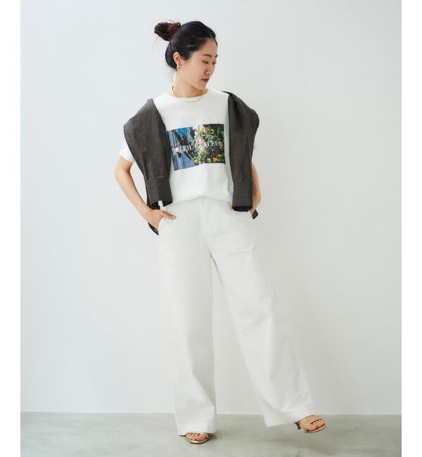 le.coeur blanc「ライトオンスデニムバギーパンツ」|デニム|