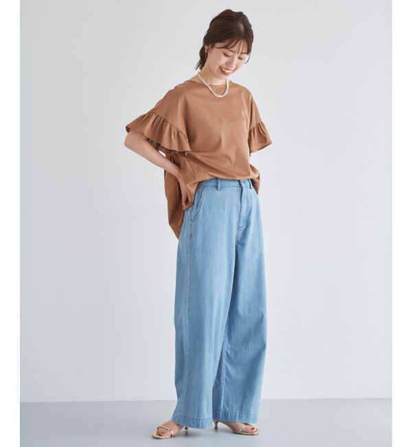 le.coeur blanc「ライトオンスデニムバギーパンツ」|デニム|