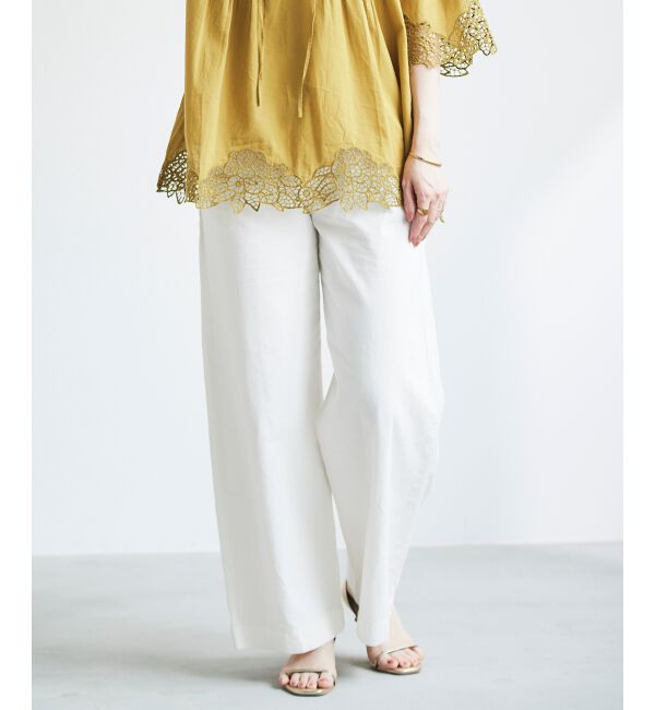 le.coeur blanc「ライトオンスデニムバギーパンツ」|デニム|