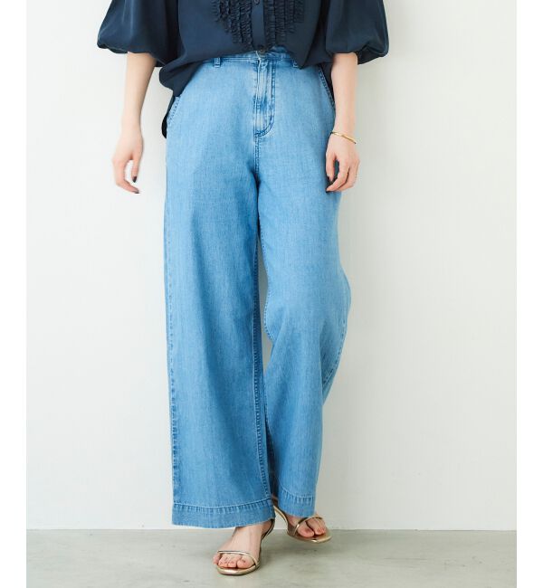 le.coeur blanc「ライトオンスデニムバギーパンツ」|デニム|