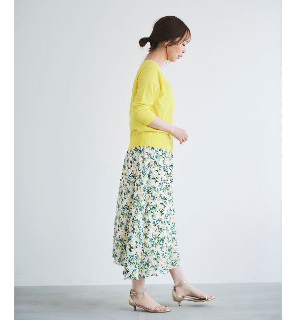 le.coeur blanc「レモンプリントフレアスカート」|スカート|