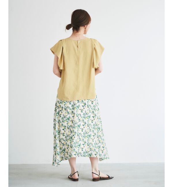 le.coeur blanc「レモンプリントフレアスカート」|スカート|