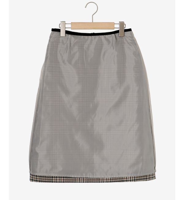 le.coeur blanc「チェックトラペーズスカート」|スカート|