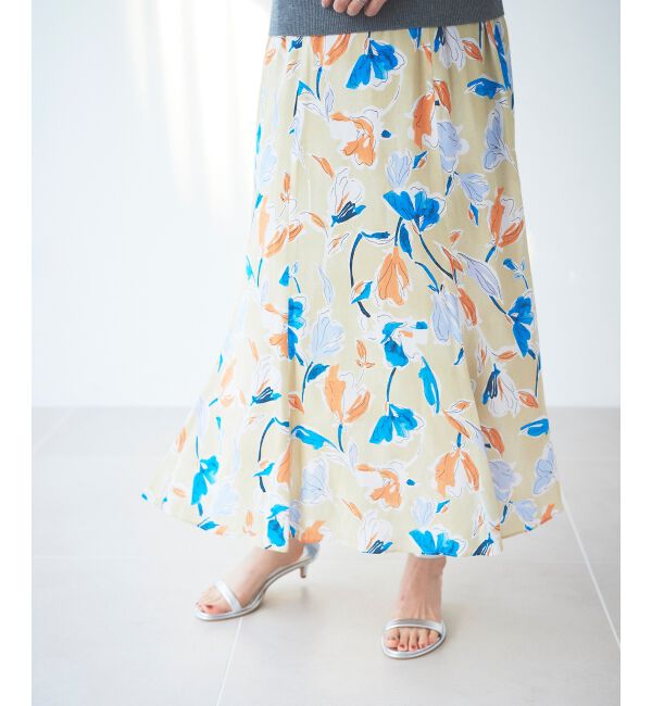 le.coeur blanc「IPEKERフラワーフレアスカート」|スカート|