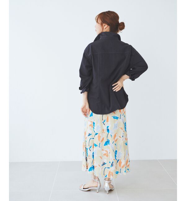 le.coeur blanc「IPEKERフラワーフレアスカート」|スカート|