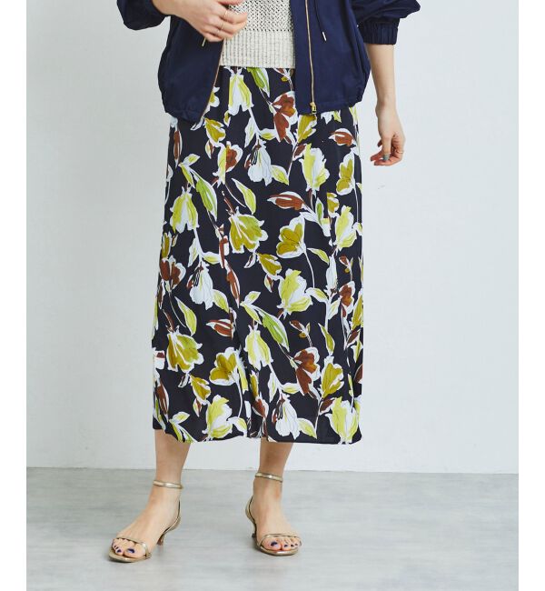 le.coeur blanc「IPEKERフラワーフレアスカート」|スカート|