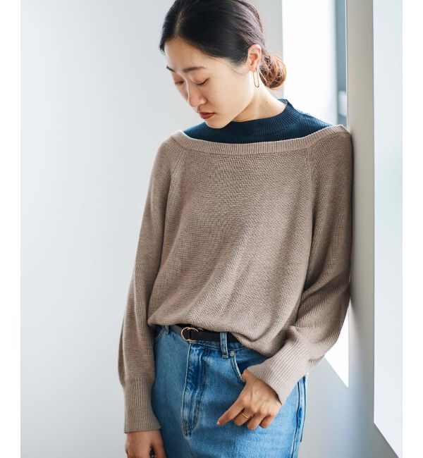 le.coeur blanc「レイヤードライクニットプルオーバー」|ニット・セーター|