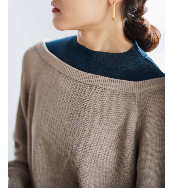 le.coeur blanc「レイヤードライクニットプルオーバー」|ニット・セーター|