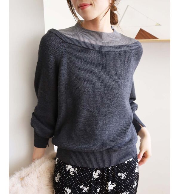 le.coeur blanc「レイヤードライクニットプルオーバー」|ニット・セーター|