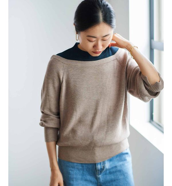 le.coeur blanc「レイヤードライクニットプルオーバー」|ニット・セーター|