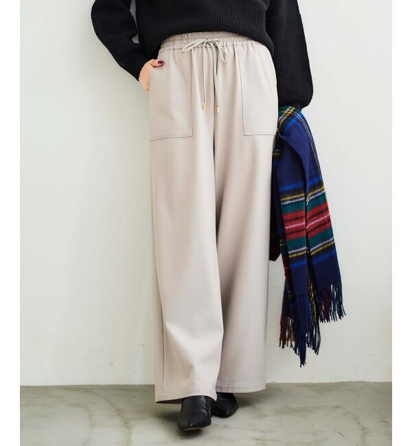 le.coeur blanc「ビートウォームイージーワイドパンツ」|その他|